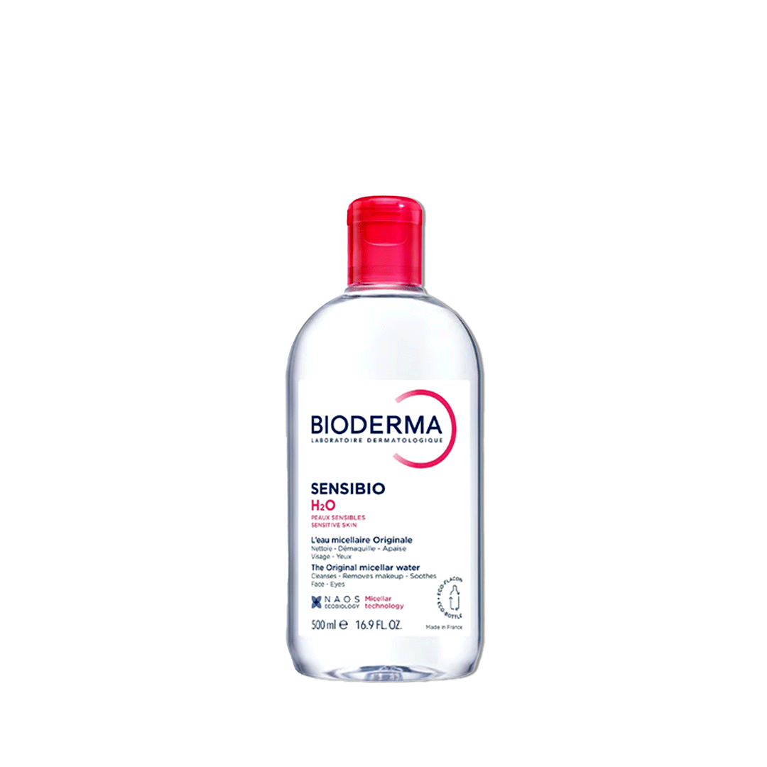 Bioderma Sensibio H2O Micellar Water Makeup Remover for Sensitive Skin - 500ml