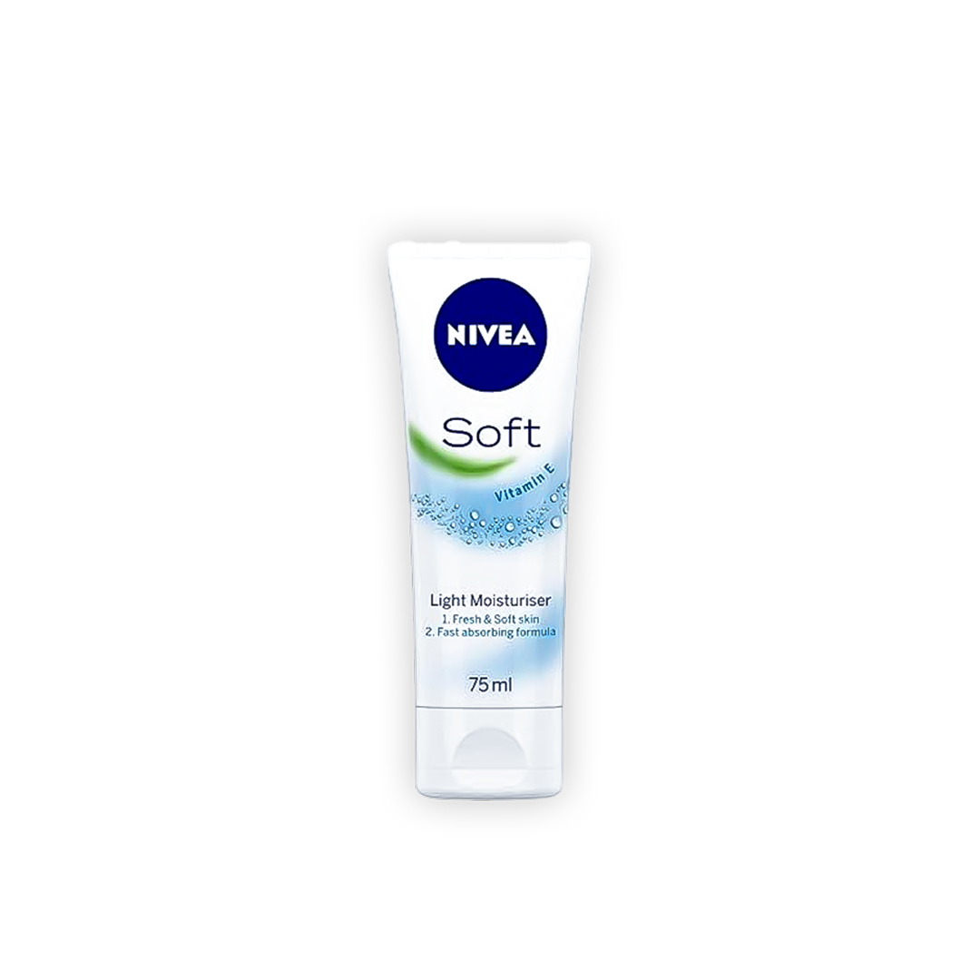 NIVEA Soft Light Moisturising Cream Tube 75ml – Hydrating Cream for Normal Skin